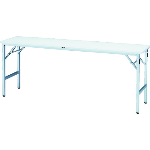 【TRUSCO】ＴＲＵＳＣＯ　超軽量折り畳み会議テーブル（アルミ脚）　１８００×４５０　ホワイト